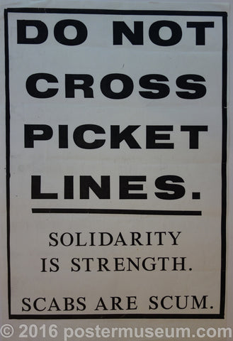 Link to  Do Not Cross Picket Lines  Product