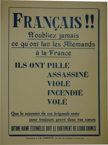 Link to  Français!!France c. 1915  Product