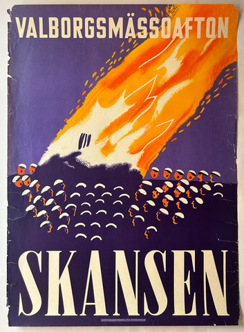 Link to  Valborgsmässoafton Skansen PosterSweden, c. 1940s  Product