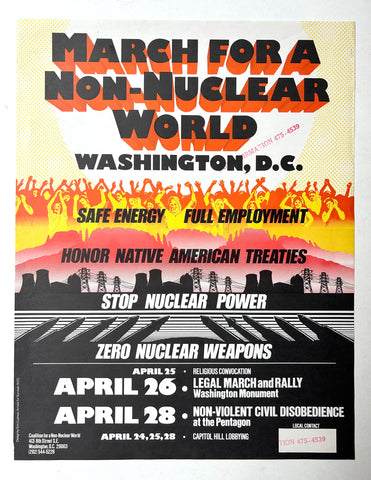 Link to  March for a Non-Nuclear World PosterUSA, c, 1980s  Product