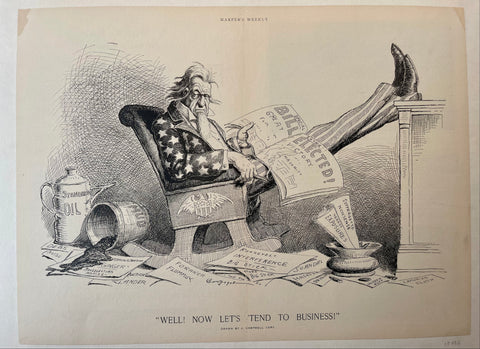 Link to  Harper's Weekly Uncle Sam CartoonU.S.A., 1908  Product