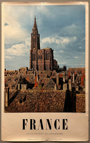 Link to  France La Cathédrale de Strasbourg PosterFrance, c. 1960  Product