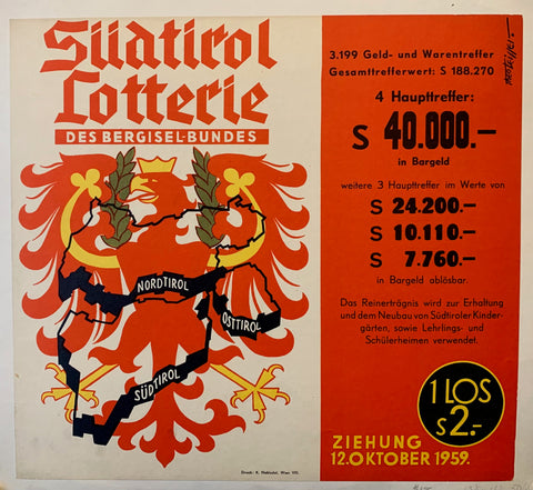 Link to  Südtirol Poster ✓Austria, 1959  Product