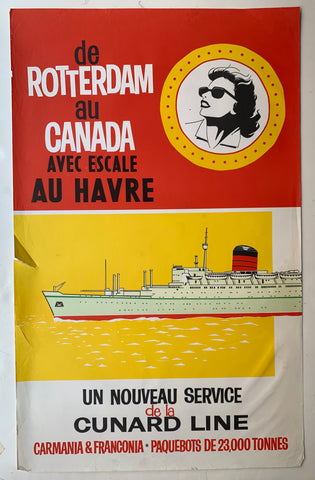 Link to  De Rotterdam au Canada Avec Escale au Havre de PosterEngland, c. 1950s  Product