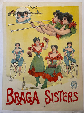 Link to  Braga Sisters PosterFrance, c. 1895  Product