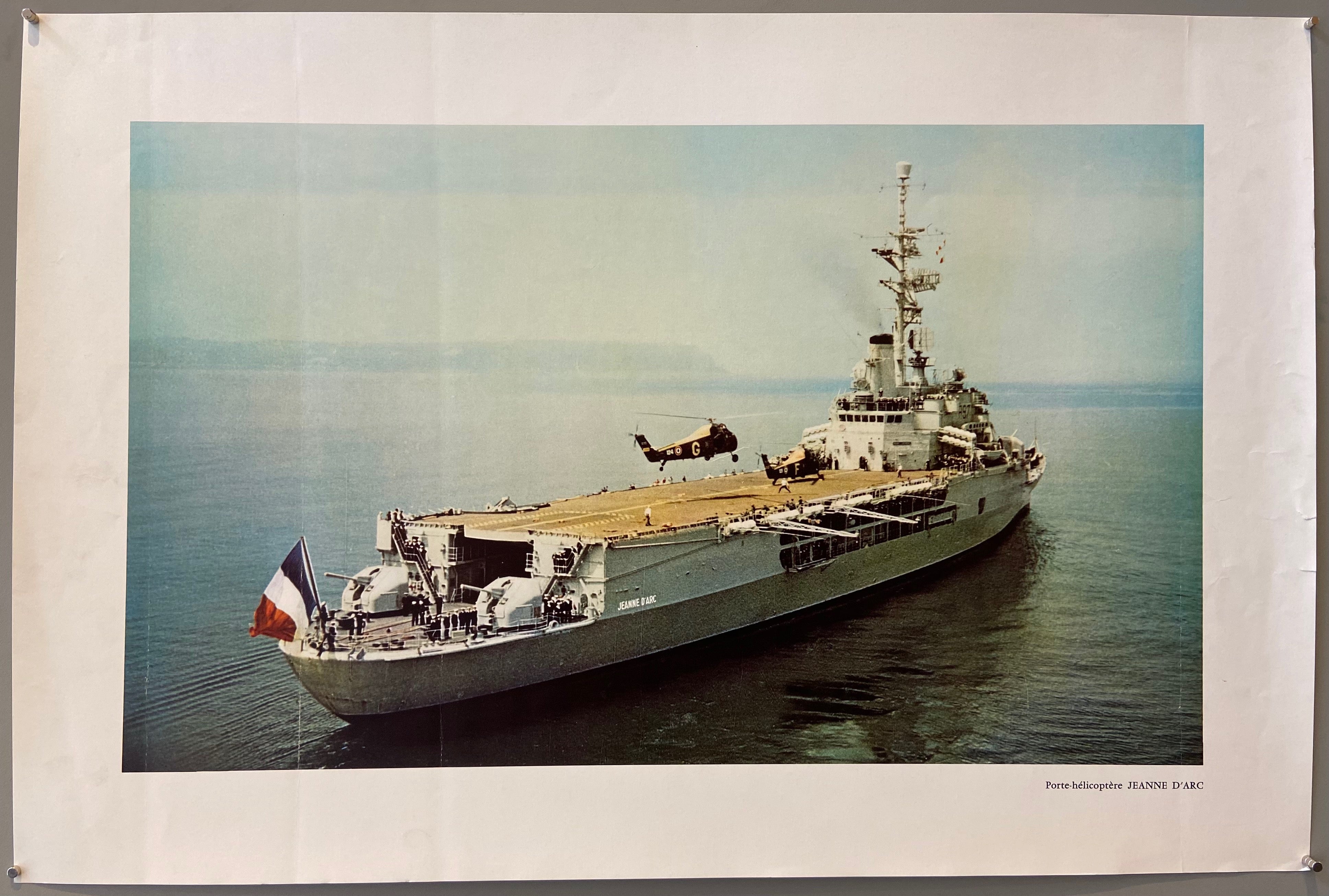 Poster of a French helicopter cruiser