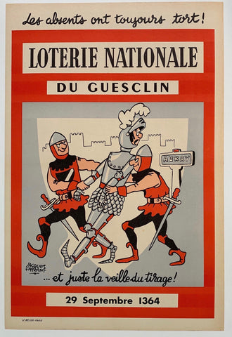 Link to  loterie nationale Du Guesclin1957  Product