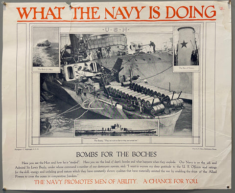 Link to  What the Navy is Doing PosterU.S.A, 1918  Product