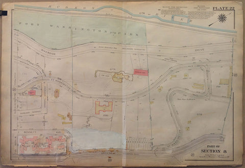 Link to  NYC Bronx Map - Part of Section 8, Fort Washington ParkU.S.A c. 1921  Product