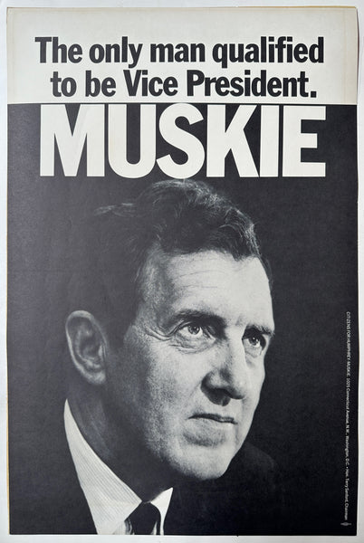 Muskie For Vice President Poster – Poster Museum