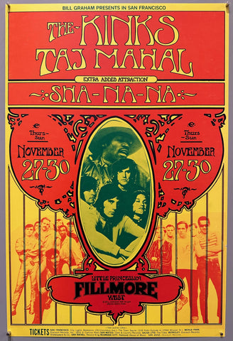 Link to  The Kinks Fillmore West PosterUSA, 1969  Product