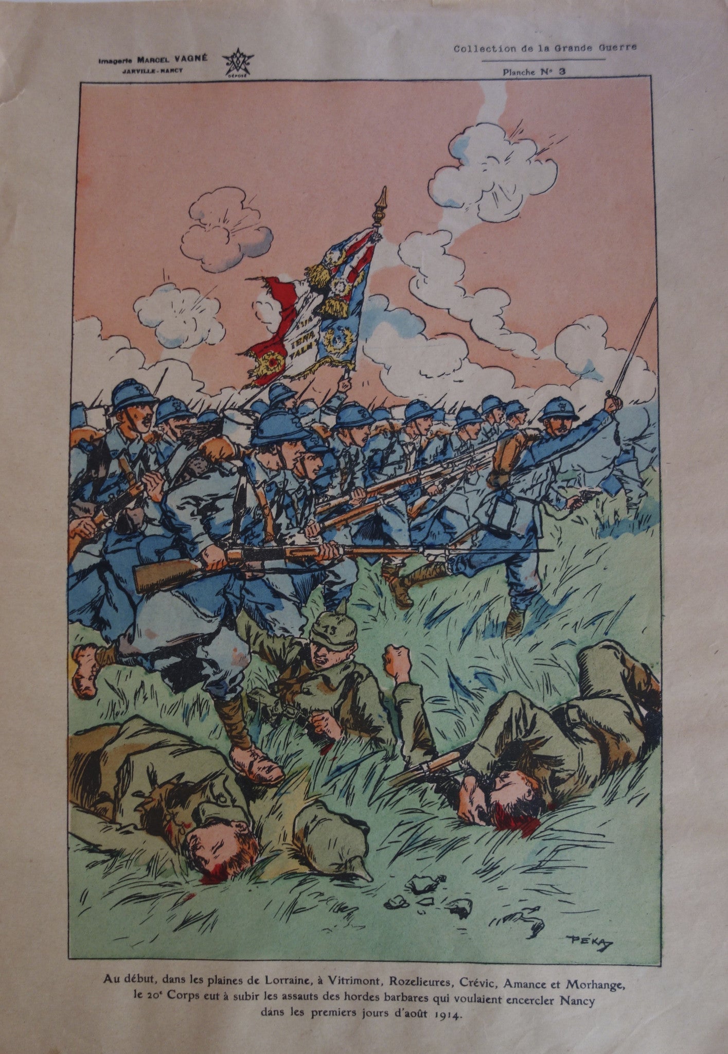 French Soldiers bayonette charge