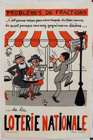 Link to  Loterie Nationale: "Elder Couple Dining"France, 1963  Product