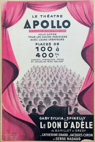 Link to  Le Theatre Apollo ✓France, C. 1935  Product