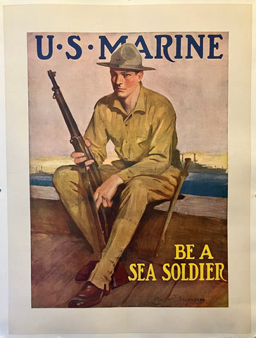 Link to  US Marine 'Be a Sea Soldier' PosterUSA, c. 1917  Product