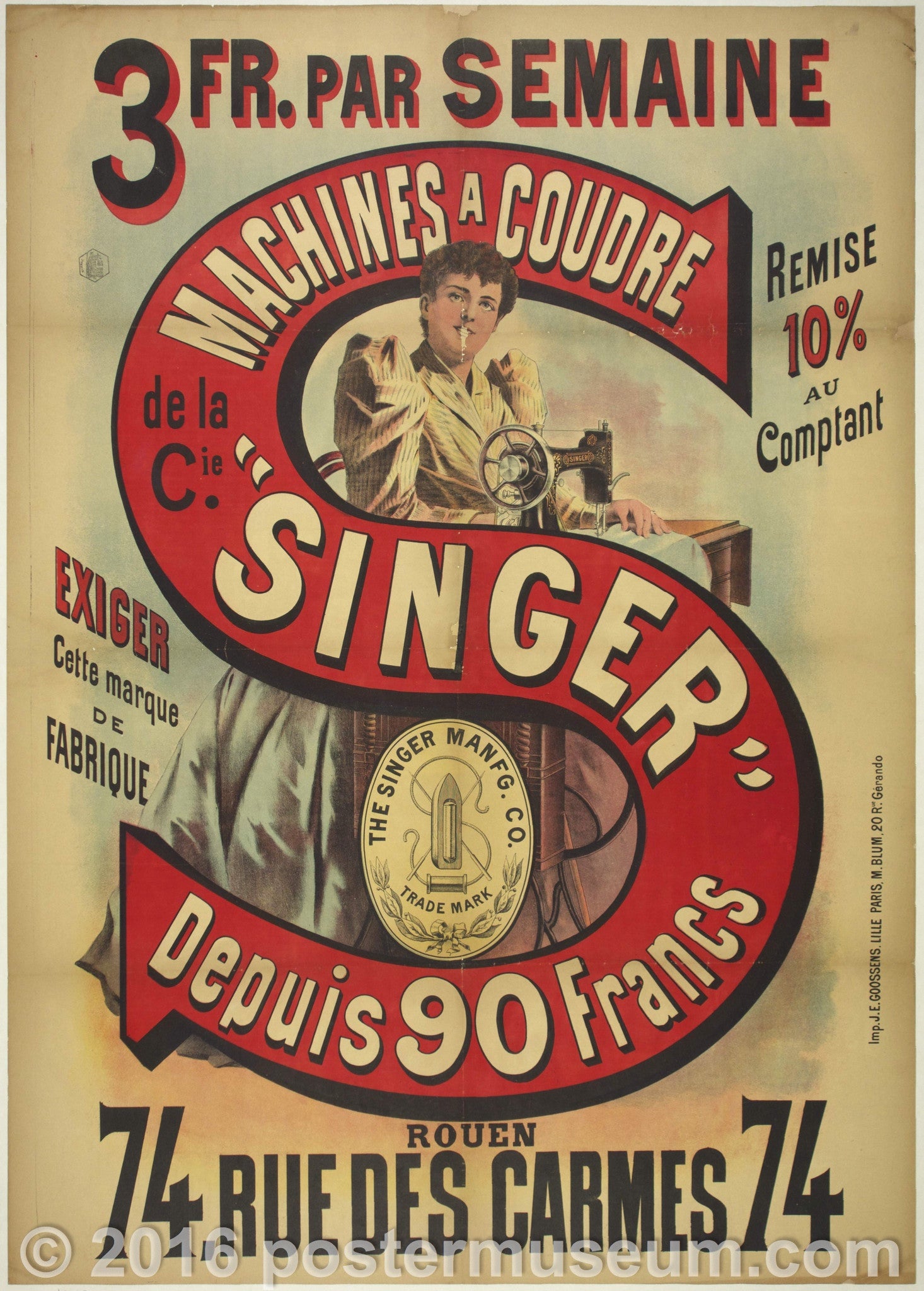 Singer Add Poster Singer – Poster Museum