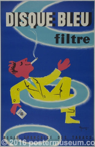 Link to  Disque Bleu Filtre Cigarettes  poster artist NicolitchNicolitch  Product