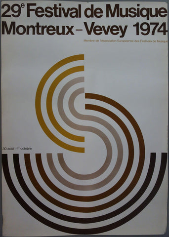 Link to  29e Festival de Musique Montreux - Vevey 1974Switzerland 1974  Product