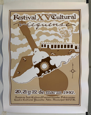 Link to  Festival XV Cultural Viequense PosterPuerto Rico, 1992  Product
