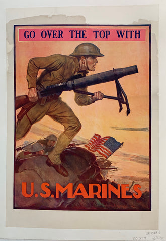 Link to  Go Over the Top With U.S. MarinesUSA, C. 1917  Product