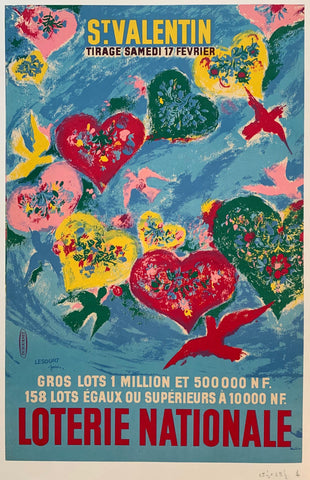 Link to  Loterie Nationale: "Valentines Day Birds"France, C. 1960  Product