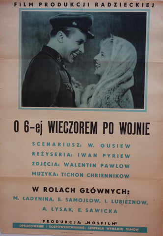 Link to  Wieczorem Po WojnieMosfilm Productions 1944  Product