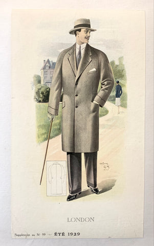 Link to  London Men's Summer Fashion PosterFrance, 1929.  Product