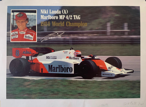 Link to  Niki Lauda World ChampionTransportation Poster, 1984  Product
