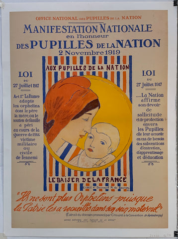 Link to  Manifestation Nationale en l'honneur des Pupilles de la Nation 2 Novembre 1919France  Product