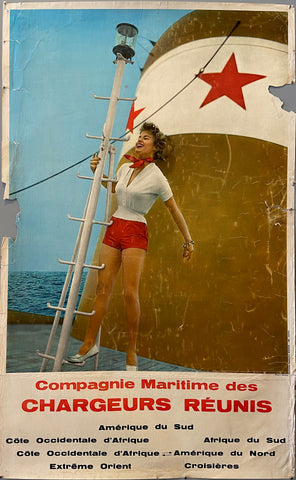 Link to  Compagnie Maritime des Chargeurs Réunis PosterFrance, c. 1950  Product
