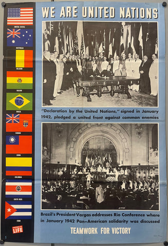 Link to  United Nations Life Magazine Poster #1U.S.A., c. 1940s  Product