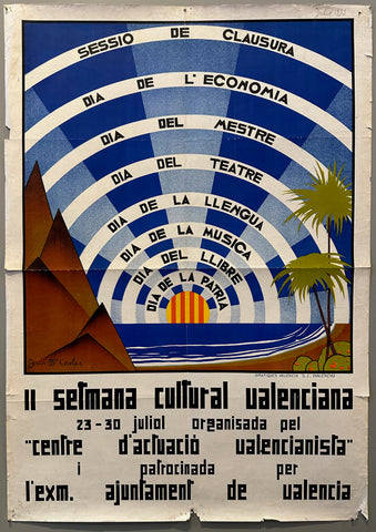 Link to  Valencian Cultural Week PosterValencia, 1933  Product