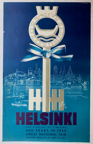 Link to  Helsinki Great National Fair PosterFinland, 1950  Product