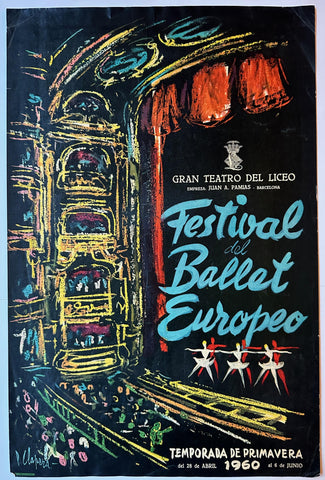 Link to  Gran Teatro del Liceo Temporada de Primavera PosterSpain, 1960  Product