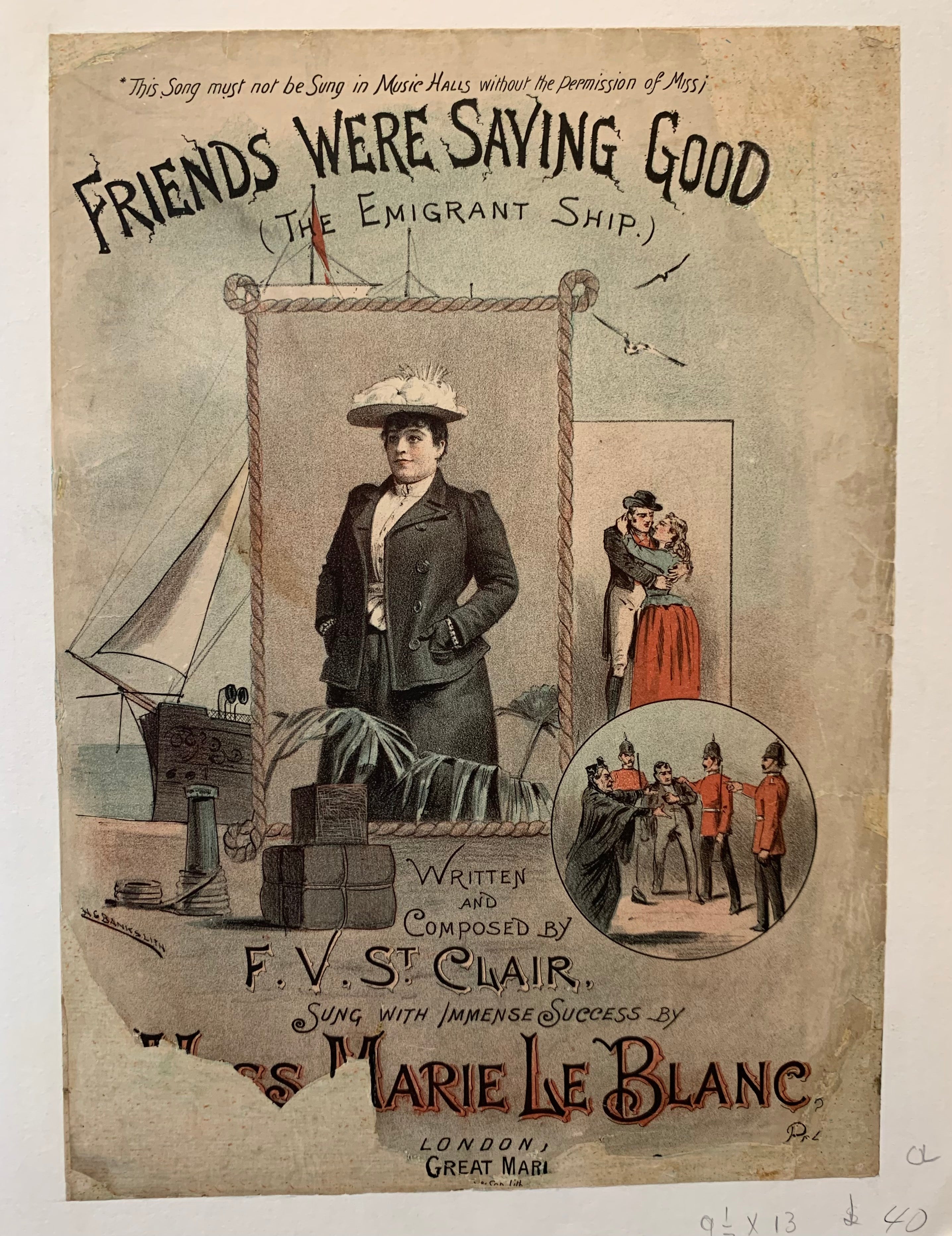The Emigrant Ship Poster