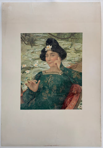 Link to  Job Rolling Papers Portrait - Green DressFrance, 1900  Product