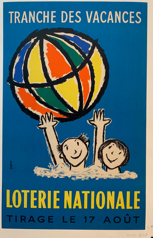 Link to  Loterie Nationale "Beach Ball Globe"France, C. 1960  Product