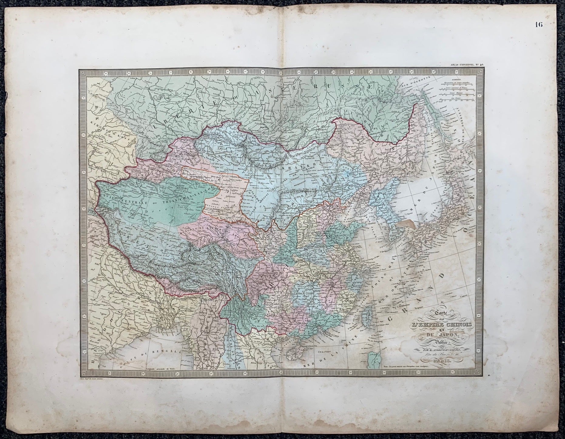 Carte De L'Empire Chinois, Et Du Japon