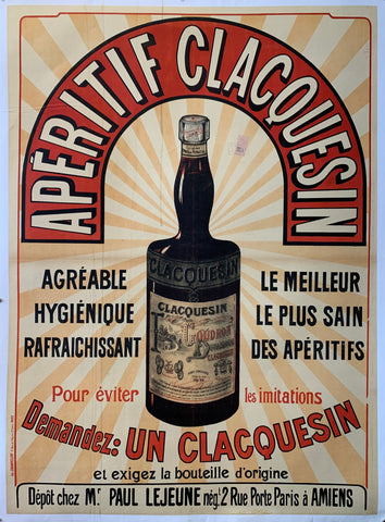 Link to  Aperitif Clacquesin PosterFrance, c. 1890  Product