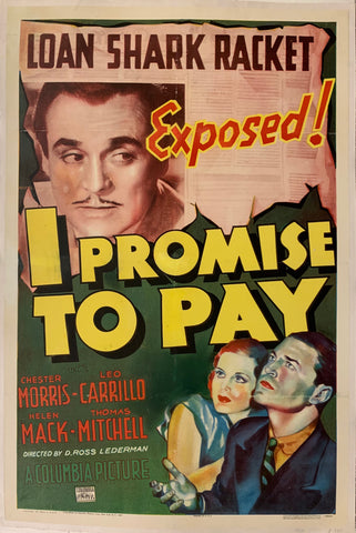 Link to  I Promise to Pay Film PosterUSA, C. 1937  Product