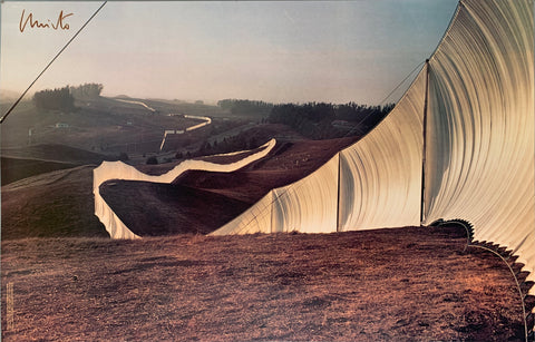 Christo's Running Fence California Photograph Poster