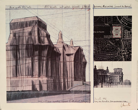 Link to  Christo in Berlin Wrapped Reichstag Plat Der Republik PosterChristo 1995  Product