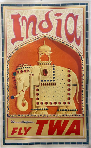 Link to  India TWA Poster ✓U.S.A., c. 1960  Product
