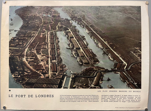 Link to  Le Port de Londres, Les Plus Grands Bassins du Monde PosterEngland 1935  Product