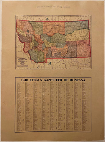 Link to  1910 Census of Montana PosterU.S.A., 1911  Product