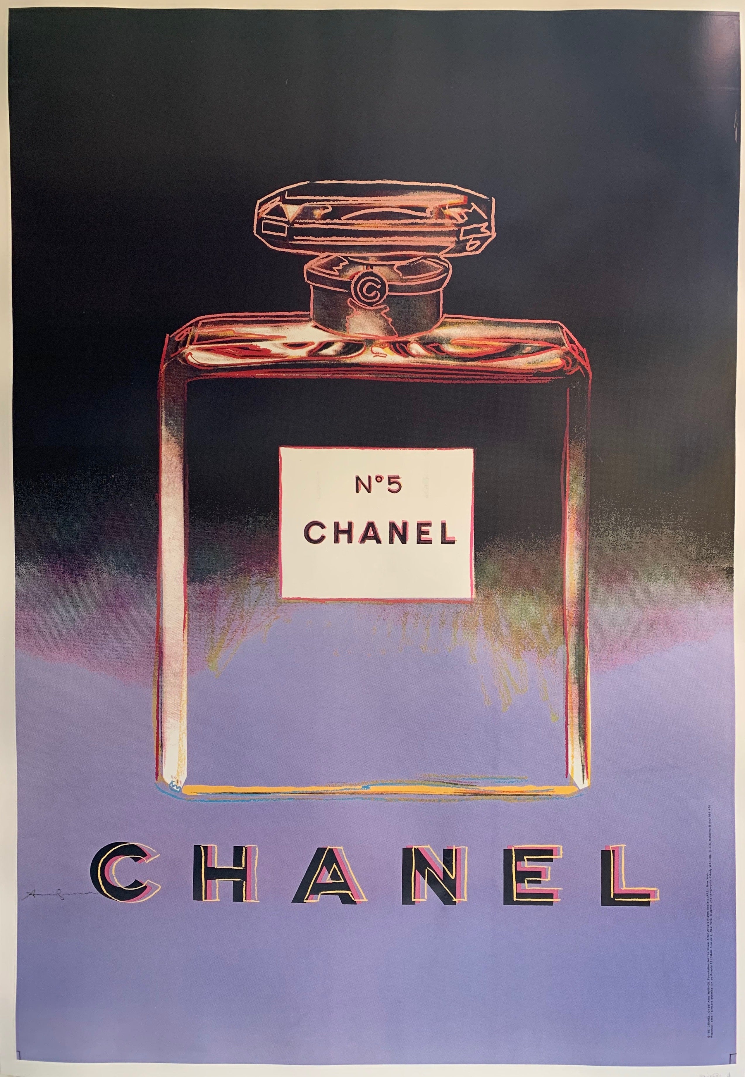 Chanel No. 5 ℗( Purple and Black) – Poster Museum