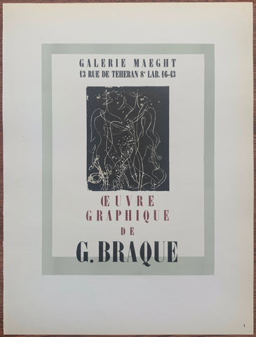 Link to  Oeuvre Graphique de G. Braque #2Lithograph, 1959  Product