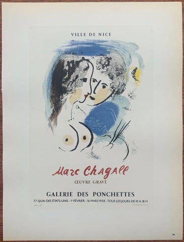 Link to  Chagall Galerie des Ponchettes #26Lithograph, 1959  Product