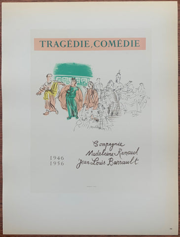 Link to  Dufy Tragedie, Comedie #30Lithograph, 1959  Product