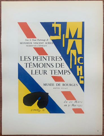 Link to  Matisse Musée de Bourges #44Lithograph, 1959  Product